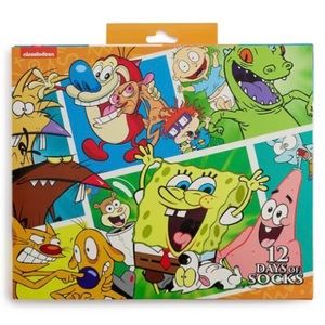 Nickelodeon 12 Days of Socks (NWT) (Shoe Size: 6-12)
